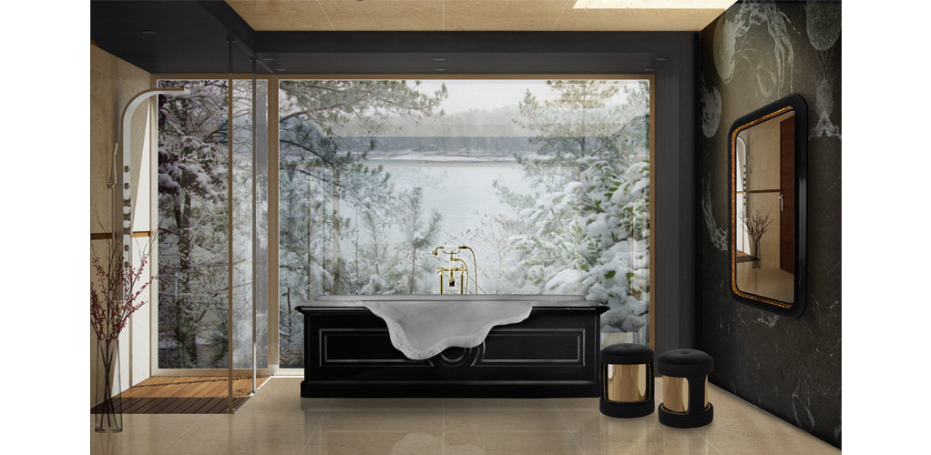 Luxury bathtub created by Maison Valentina